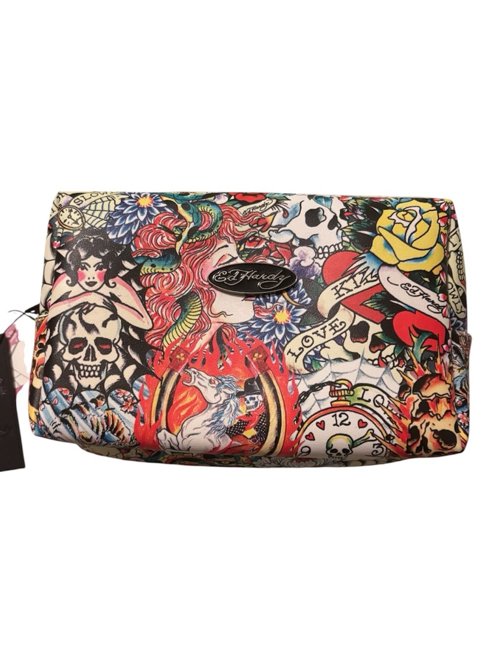 Ed Hardy tattoo art makeup bag - NWT